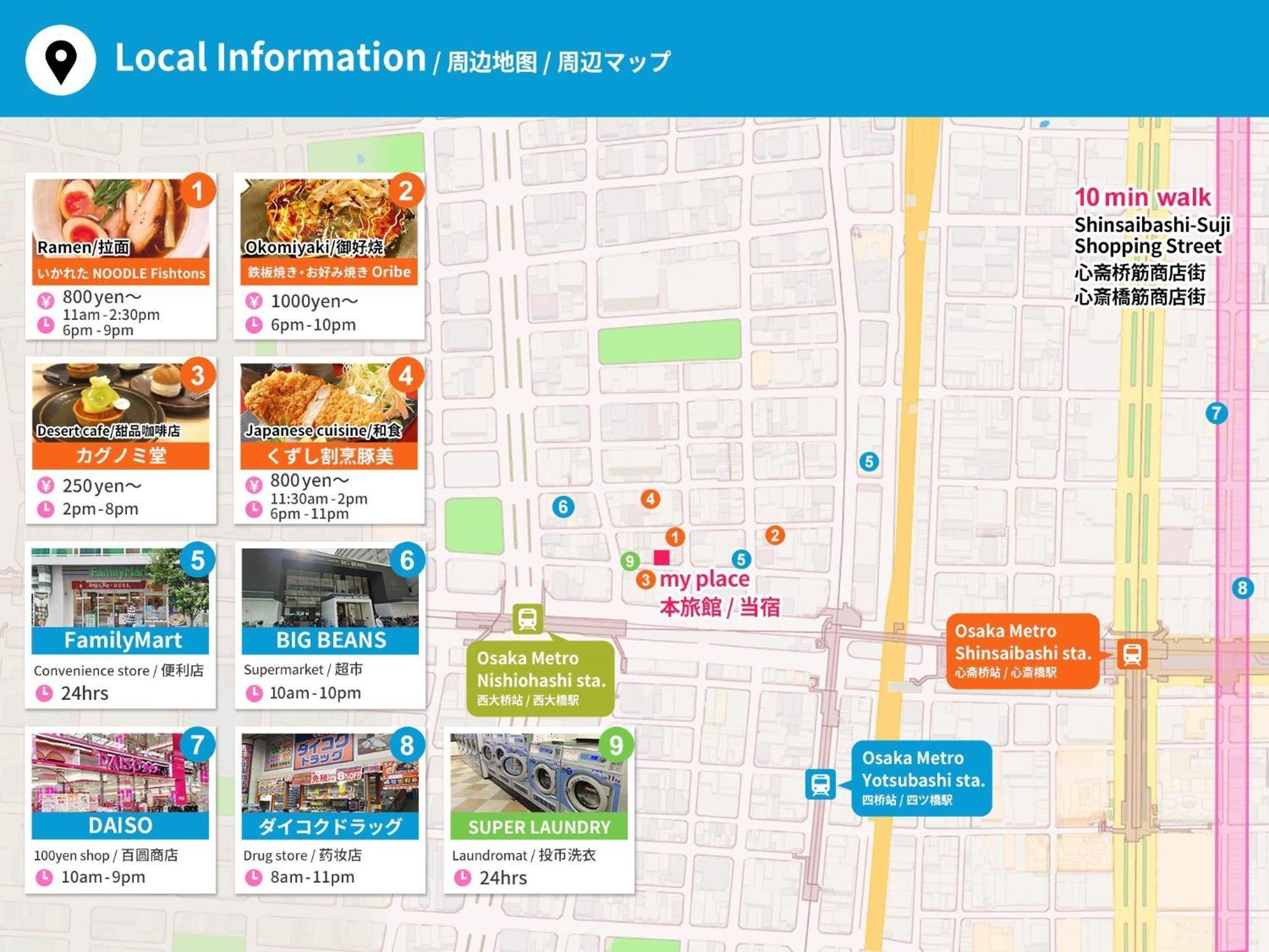 Anastasia Shinmachi - Vacation 82800 Apartemen Osaka